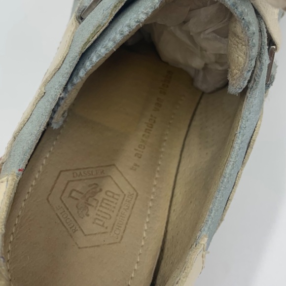 PUMA Sprint DASSLER / VAN SLOBBE Baby Blue Suede sneakers SZ 7 - Picture 10 of 16